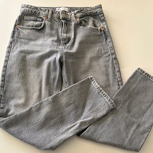 Zara Gray Straight Leg Women's Jeans